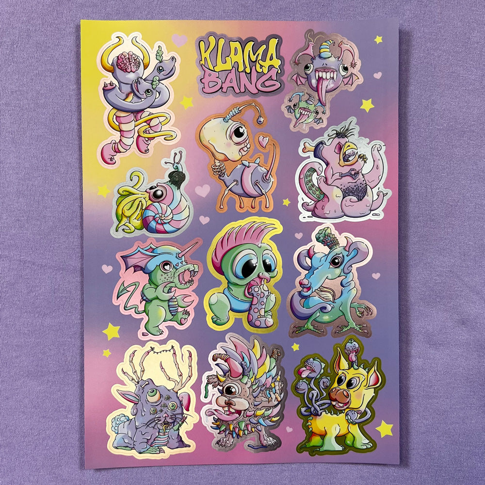 Monster Sticker Sheet
